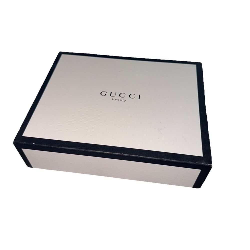 Gucci Beauty White & Black Authentic EMPTY Box Gift Box 9.75”  x  7.5 x 4”  Used